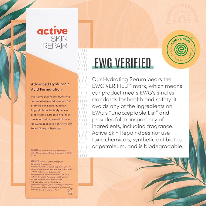 draft Skin Repair Face and Body Hydrating Serum EWG Certified Hyaluronic Acid for All Skin Types Dermatologist-Tested Moisturizing Anti-Aging Serum with Ceramides &amp Niacinamide 5 fl. oz.