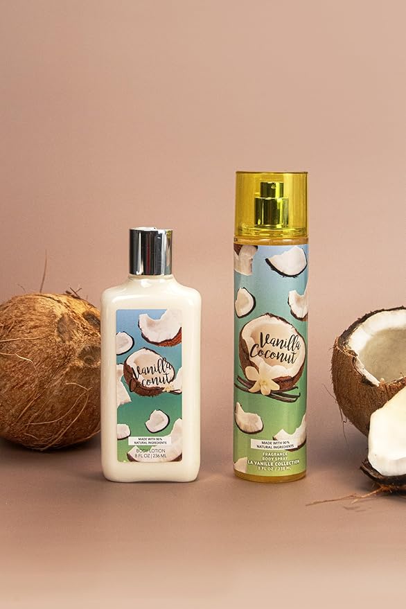 Vanilla Coconut Set | Body Mist and Body Lotion