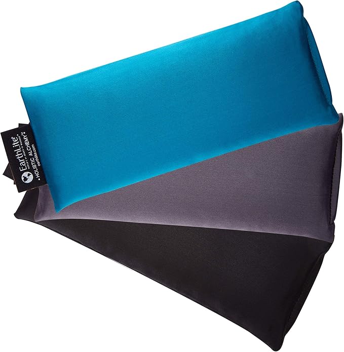 EARTHLITE Holistic Alchemy Aromatherapy Eye Pillow - 100% Silk Cover Natural Herbs &amp Flax Seeds Weighted Cooling &amp Soothing