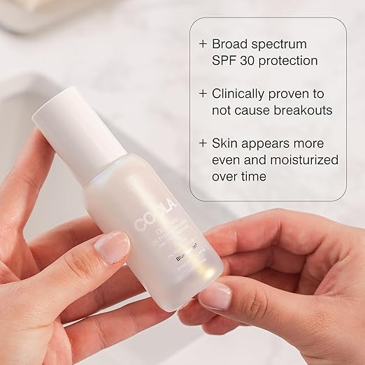 COOLA Clear Skin Oil-Free Moisturizer with SPF 30 Dermatologist Tested Sunscreen with Niacinimide and Centella Asiatica 1.1 Fl Oz