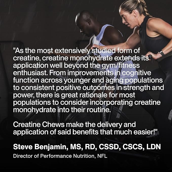 Momentous Creatine Chews - Creapure Creatine Monohydrate - Supports Strength Lean Muscle &amp Recovery for Men &amp Women - NSF Certified for Sport - 150 Chewable Tablets - Lemon Lime