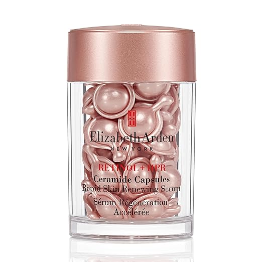 Elizabeth Arden Retinol + HPR Ceramide Rapid Skin Renewing Anti-Aging Face Serum Capsules Fine Lines &amp Wrinkles Treatment Skincare Gift for Women