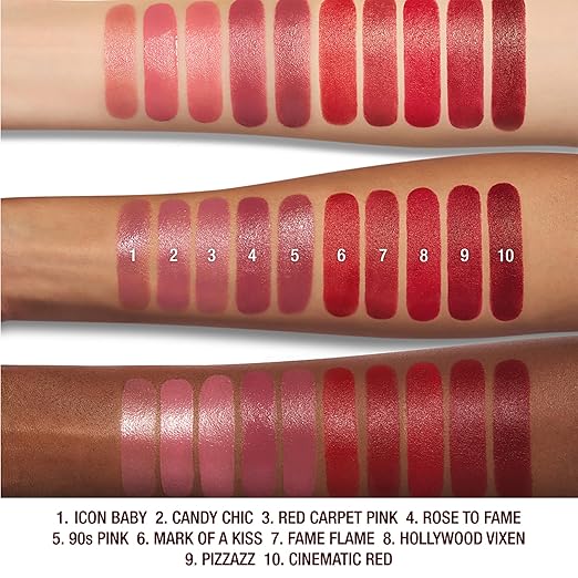 Charlotte Tilbury K.I.S.S.I.N.G Lipstick - Moisturizing &amp Hydrating Lipstick with Light-Diffusing Pigments for a Luminous Finish &amp Fuller-Looking Lips