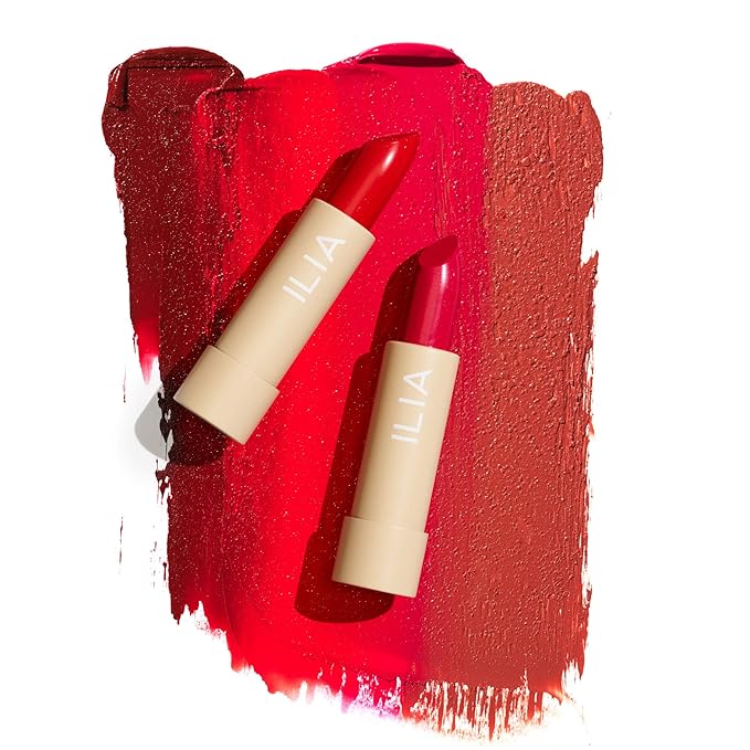 ILIA - Color Block Lipstick | Non-Toxic Vegan Cruelty-Free Hydrating + Long Lasting No Budge Color with Full Coverage (Rosette (Soft Pink With Cool Undertones) 0.14 oz | 4 g)