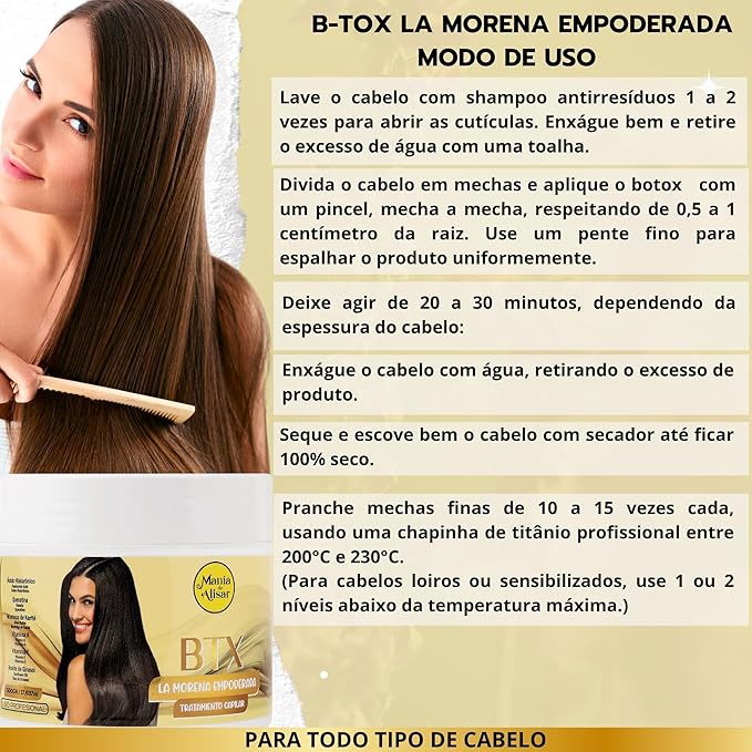 B-tox Hair Treatment 500g / 1763 oz ? Anti-Frizz Deep Hydration Hair Mask for All Hair Types ? With Hyaluronic Acid Hydrolyzed Keratin Vitamin A &amp E Sunflower Oil