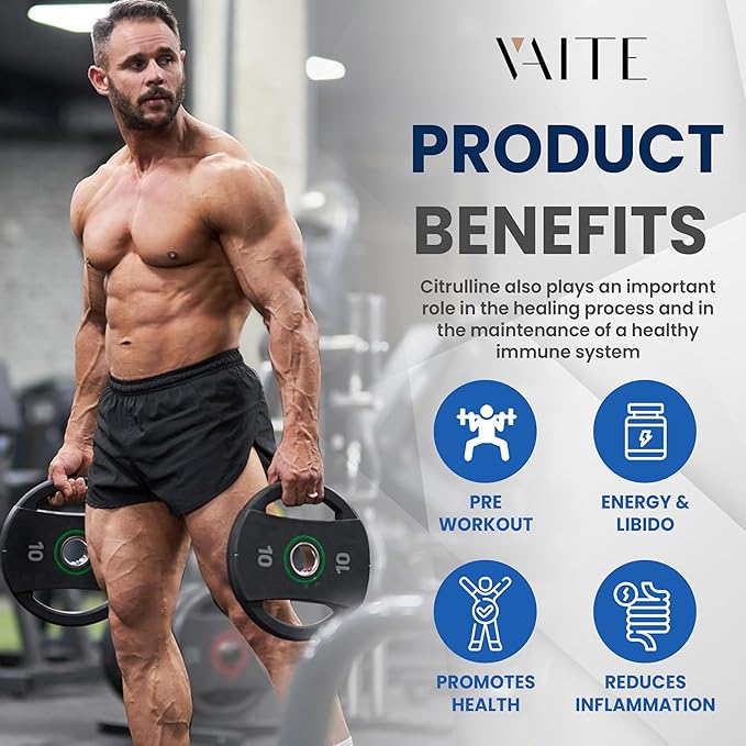 L Citrulline Gummies for Men - Powerful Vasodilator with Calcium 1600mg per Serving Extra Strength Boosts Nitroxyl and Nitric Oxide Production Supports Energy and Endurance 60 Chewable Gummy