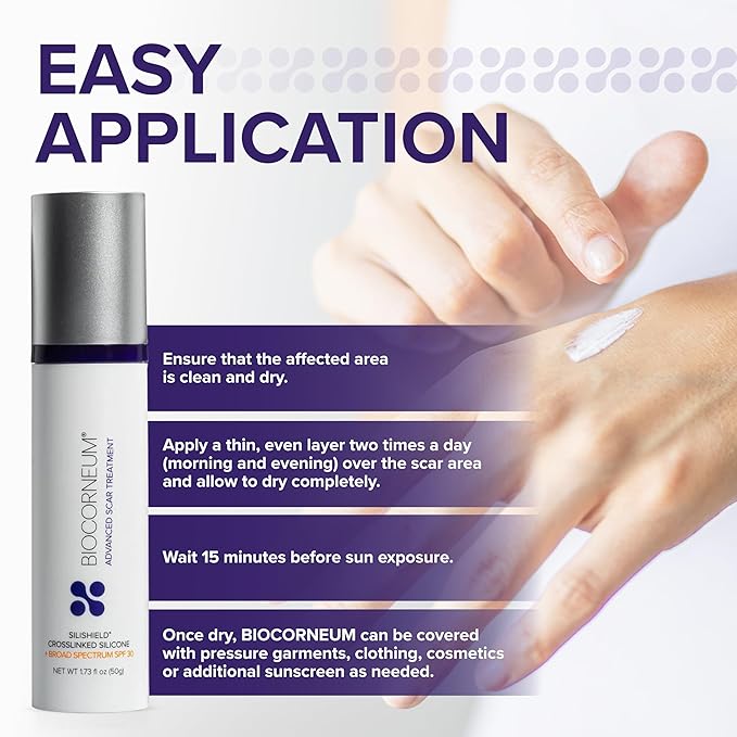 Advanced Scar Treatment with Silishield® &amp SPF 30 50g ? Made in the USA Fast-Drying Water-Resistant Silicone Scar Gel - Surgeon Recommended for New &amp Old Scars - Suitable for Children Over 6