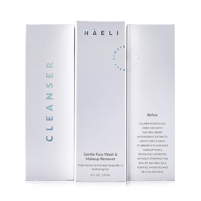 Gentle Face Cleanser - All Natural Anti Aging Vitamin C Face Wash for Sensitive &amp Dry Skin with Hyaluronic Acid &amp Antioxidants - Vegan &amp Cruelty Free 4 oz