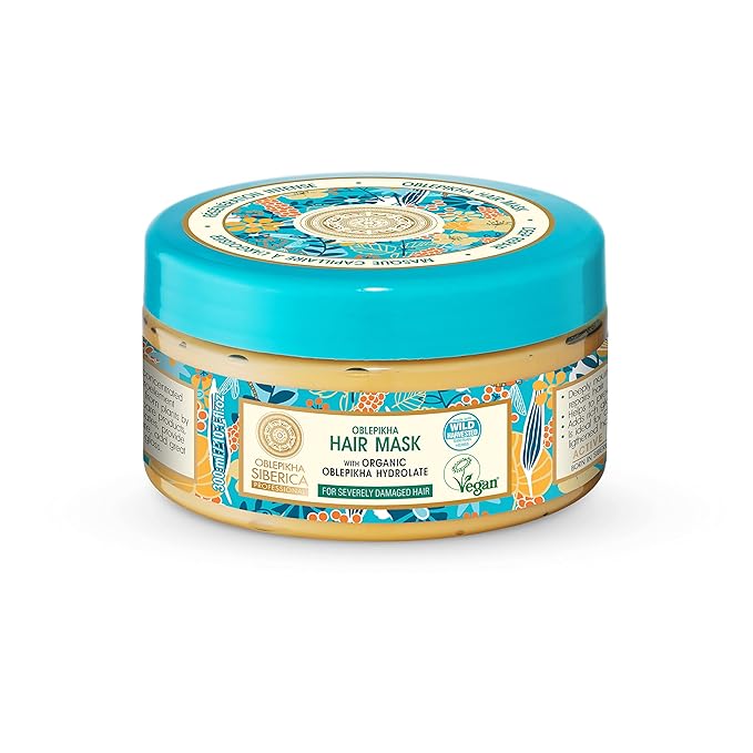 Siberica Restorative Sea Buckthorn Mask for Damaged Hair 10.14 Ounce