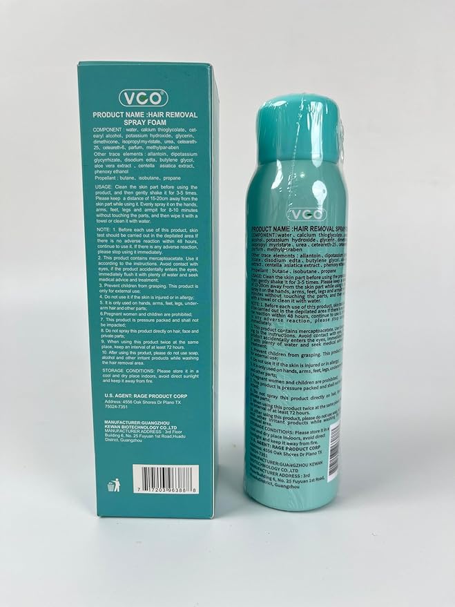 VGO 3 pack Hair Removal Spray Foam Contains Aloe Vera Extract Natural Ingredients Painless Bikini Hair Removal for Women &amp Men Depilatory Cream 15.21FL OZ