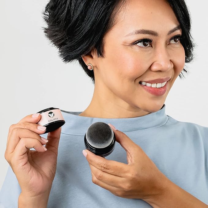 CALISTA Root Touch-Up | Temporary Gray Concealer | Cover Thinning Hair | Water &amp Sweat Resistant| All Hair Types | 0.35 oz.