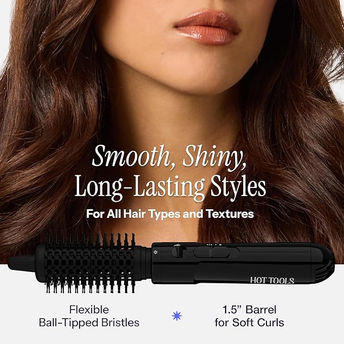 HOT TOOLS Pro Artist Hot Air Styling Brush | Style Curl and Touch Ups (1-1/2??
