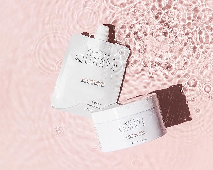 Roze + Quartz® Original Hair Mask ? Deep Conditioning Hair Treatment for Dry Damaged Hair (16 Fl Oz REFILL)
