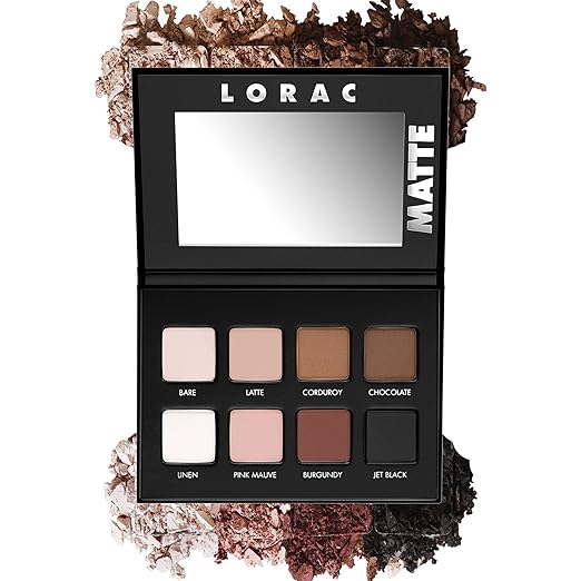 LORAC PRO Matte &amp Shimmer Eyeshadow Palette Metallic High Pigmented Mirror Compact