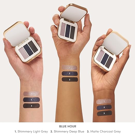 jane iredale PurePressed Eye Shadow Triple Highly Pigmented Mineral Based Eye Color Long Lasting &amp Crease Resistant Formula Safe for Sensitive Eyes