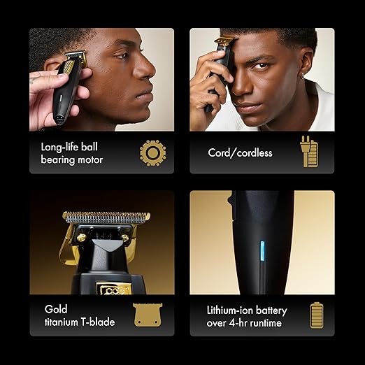 LithiumFX Cord/Cordless Lithium Ergonomic Hair Trimmers for Men