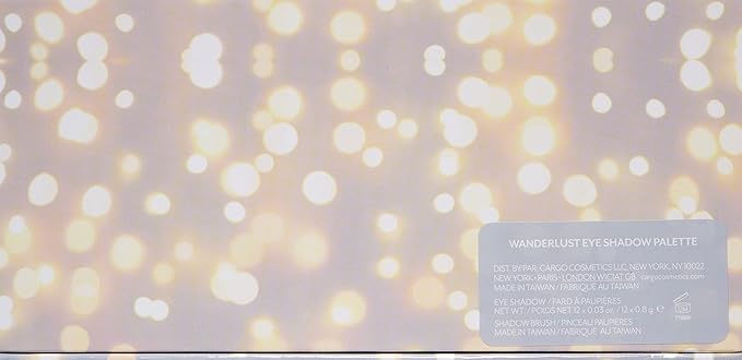 Cargo Cosmetics - High Pigment Eyeshadow Palette Smudge-Proof Transfer-Proof Longwear Crease-Proof Wanderlust