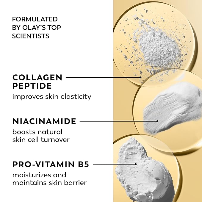 Olay Regenerist Radiance Collagen Peptide Face Moisturizer: Firm &amp Smooth Cream - Fragrance-Free Hydrating Firming Anti-Aging &amp Anti-Wrinkle - 2 Oz