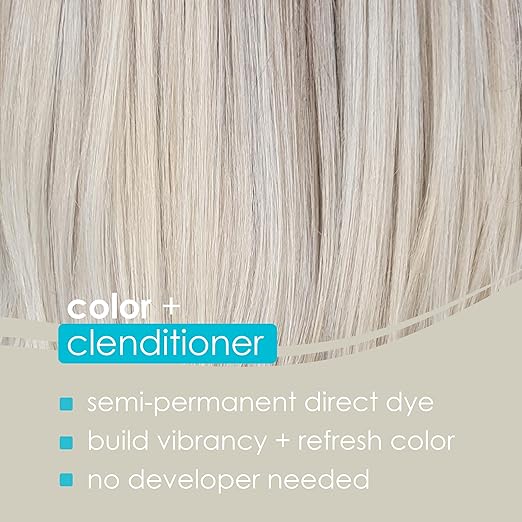 Keracolor Color + Clenditioner 3-in-1 Color-Depositing Conditioner Gentle Cleansing Conditioner Infusing Semi-Permanent Hair Color 9 Shades 33.8 Fl Oz