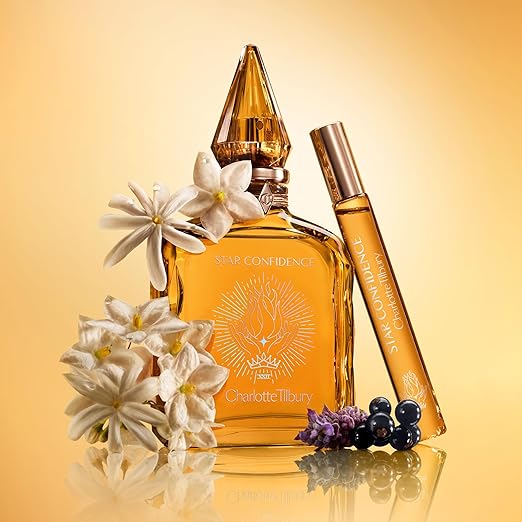 Charlotte Tilbury Star Confidence Eau De Parfum - Pheromone Enhancing Blackcurrant &amp Jasmine Fragrance with Natural Patchouli Oil - Long-Lasting Floral Woody Scent