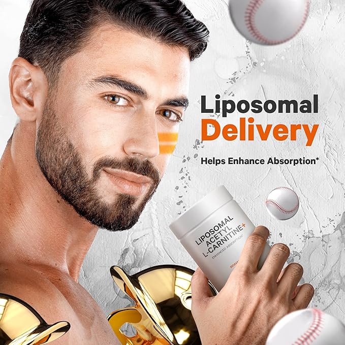 Codeage Liposomal Acetyl-L-Carnitine+ Supplement - 500 mg Acetyl-L-Carnitine per Serving - 3-Month Supply Liposomal Delivery - Alcar Supplement - L-Carnitine - Non-GMO Gluten-Free 90 Capsules