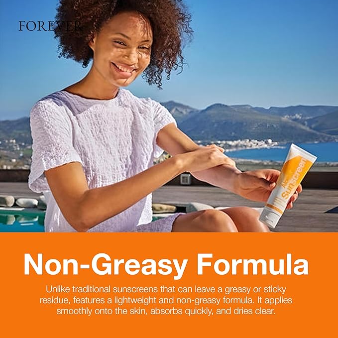 Forever Living - Aloe Sunscreen SPF 30 - with Aloe Vera Water-Resistant Broad Spectrum UVA and UVB Defense 4 fl oz