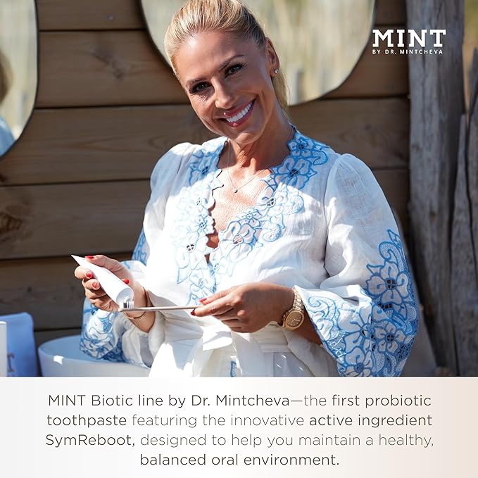 Mint Biotic Toothpaste (85ml) ? Antibacterial Toothpaste with Maximum Cleaning Power ? Fluoride-Free and Titanium Dioxide-Free ? for Healthy &amp Well-Maintained Oral Hygiene