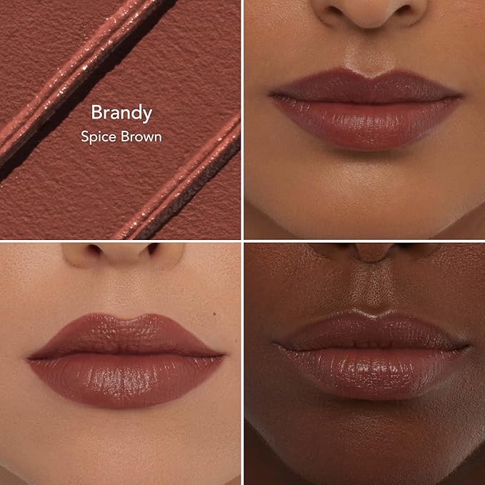 Thrive Causemetics Impact-FULL Smoothing Lipstick Moisturizing Lip Makeup Essential with Health & Beauty > Health Care > Vitamins & Supplements > Vitamins > Vitamin E Lightweight Creamy Lipstick for Women Long Lasting Vegan Shade Brandy (Spice Brown)