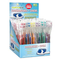 Bulk Toothbrush Pack with Covers | Premium Quality Individually Wrapped Colorful Tooth Brushes | Medium Soft Bristles for Travel Donations Hotels (100)