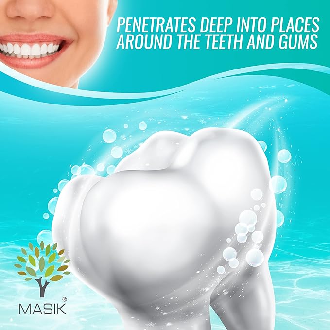 Masik Natural Toothpaste ? Whitening &amp Sensitive Teeth | Dead Sea Salt | Stain &amp Plaque Remover | Bleeding Gums &amp Canker Sore Care | Floride &amp SLS-Free | Non-Foaming | Made in Israel (