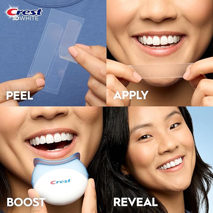 Crest 3D Whitestrips Professional Effects + LED Light ? Teeth Whitening Kit 1 Light + 20 Treatments Each with 1 Upper/1Lower 40 Strips ? Crest 3DWhite Teeth Whitening Strips
