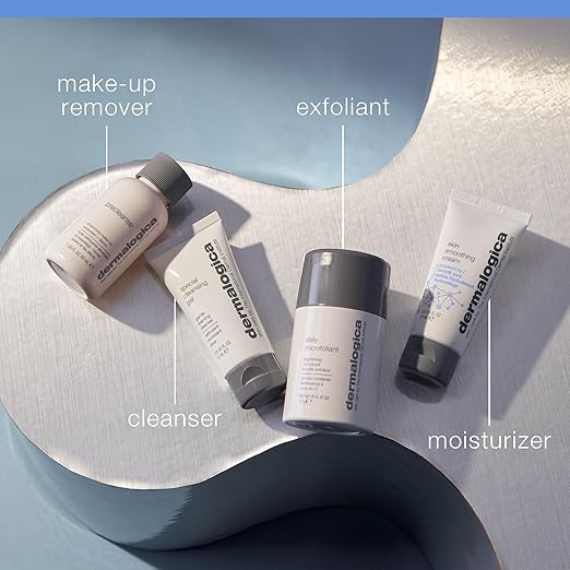 Dermalogica Discover Healthy Skin Kit - Includes: Precleanse Face Wash Face Exfoliator &amp Moisturizer - Wash Away Impurities To Reveal Glowing Skin