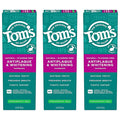 Tom's of Maine Antiplaque and Whitening Fluoride Free Natural Toothpaste Gel Vegan Spearmint 4 Ounces (3 Pack)