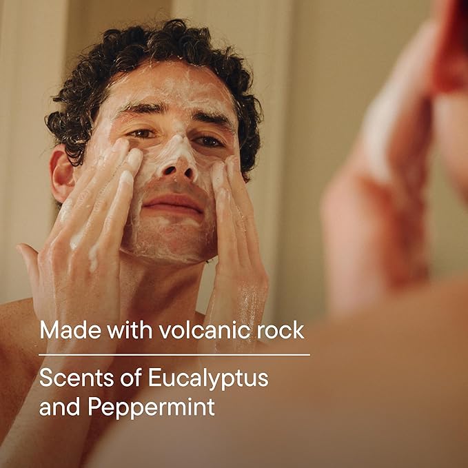 Harry's Exfoliating Face Wash for Men Gentle Facial Skin Care Products with Volcanic Rock Exfoliant Dermatologist Tested 5.1 Fl. Oz 3 Pack