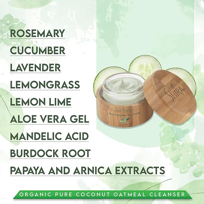 Shira Shir-Organic Pure Cucumber Eye Cream For Dark Circles Eye Puffiness Wrinkles Instant Hydration Anti Aging Eye Cream for All Skin Type (30 ML)