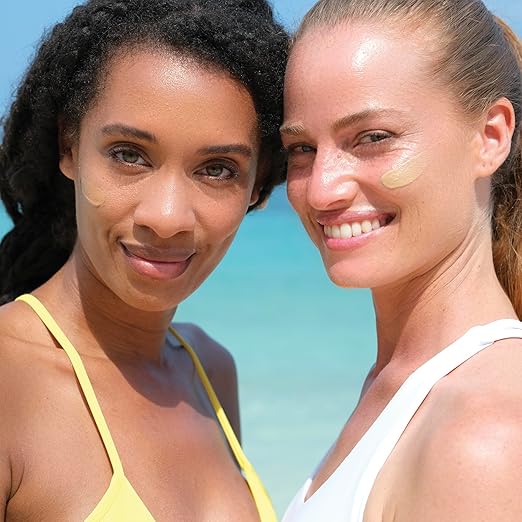 Tinted Mineral Sunscreen with Non-Nano Zinc Oxide SPF 30 Face Moisturizer GLOW ME by FRE Skincare (Medium-Deep) - Hydrating Lightweight Face Cream for Smoother &amp Glowing Skin - Reef-Safe Sunscre