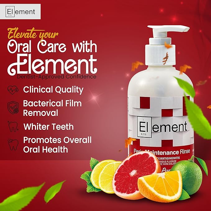 Stannous Fluoride Mouthwash - 10 Fl. Oz. 0.63% Antimicrobial Perio Rinse - Alcohol Free Dye Free Paraben Free - Refreshing Flavor (Fruit Punch)