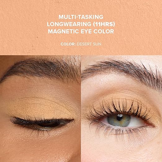 Nudestix Magnetic Matte Eye Color ? 3-in-1 Long-Wear Cream Eyeshadow Pencil Eyeliner &amp Primer | Waterproof Budge-Proof Matte Finish | Vegan &amp Cruelty-Free Eye Makeup