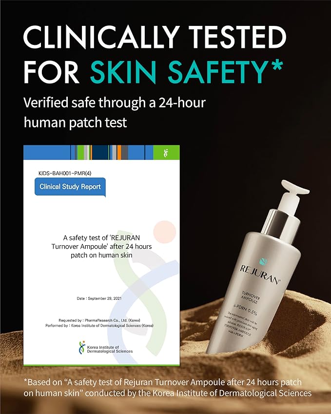 REJURAN® Turnover Ampoule c-PDRN® [Larger Size] - Original Salmon DNA PDRN Face Serum for Rejuvenation Firming Hydration &amp Youthful Glow Smooths Skin Texture. Korean Skincare (1.69 fl oz)