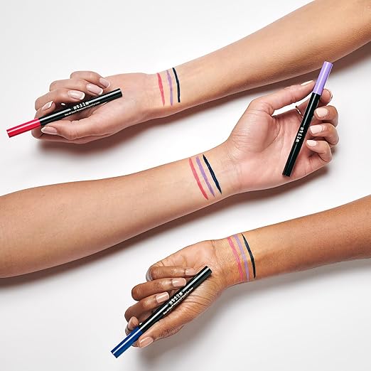 stila Waterproof Liquid Eye Liner Stay All Day Makeup with Fine Brush Tip Lasting Satin Finish Smudge-Proof &amp Transfer-Resistant