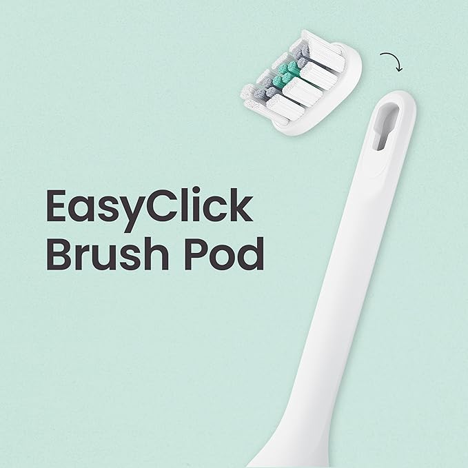 quip Ultra Brush Pod Refill Heads - 4 Pack - Verified quip Brush Head Refills for Sonic Electric Toothbrushes - Soft Bristles Compact - Last 3 Months Each - White