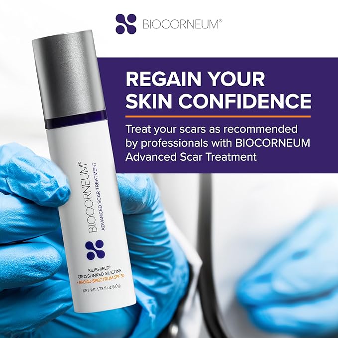 Advanced Scar Treatment with Silishield® &amp SPF 30 50g ? Made in the USA Fast-Drying Water-Resistant Silicone Scar Gel - Surgeon Recommended for New &amp Old Scars - Suitable for Children Over 6