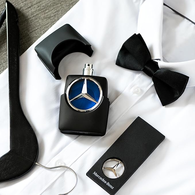 Mercedes Benz Sign Giftset - Mens Cologne Set - Shower Gel Body Wash and Perfume for Men - Cologne for Men - Pear Cedar Oakmoss Fragrances - 3 Pc