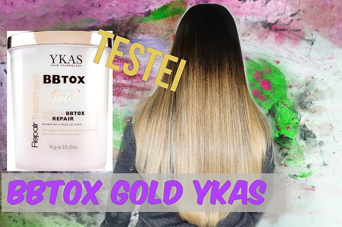 Y-Kas BBTOX Gold Hair Repair Treatment | Volume Control | Pro Repair Mask Keratin and Ojon Oil 1KG