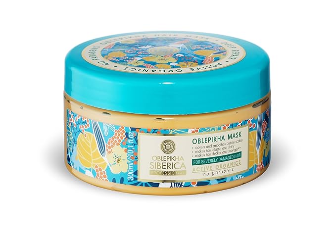 Siberica Restorative Sea Buckthorn Mask for Damaged Hair 10.14 Ounce