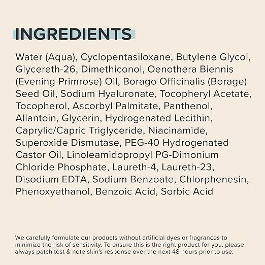 Paula's Choice Skin Recovery Calming Face Toner Toner for Face with Hyaluronic Acid Vitamin E &amp Primrose Hydrates Replenishes &amp Soothes Skin Dry &amp Sensitive Skin Frangrance Free 6.4