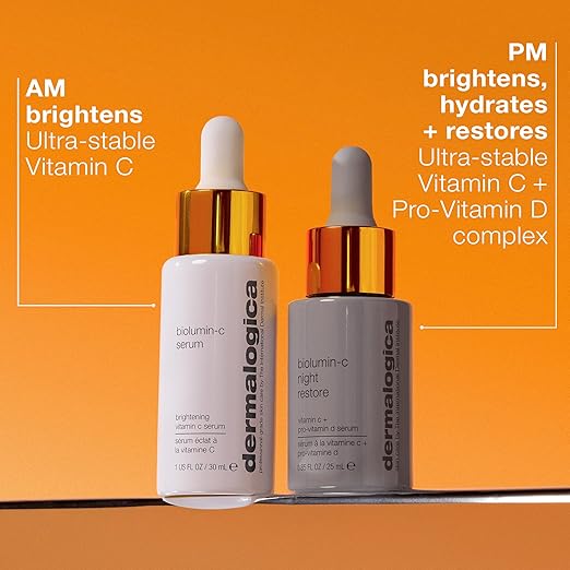 Dermalogica Biolumin-C Serum Vitamin C Dark Spot Serum for Face with Peptide and AHA - Exfoliates and Reduces Unbalanced Pigmentation for Brighter Firmer Skin