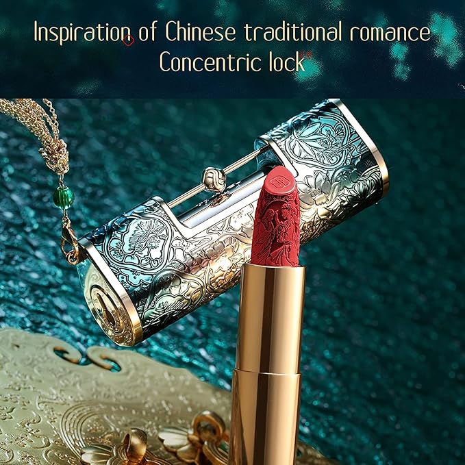 FLORASIS Blooming Rouge Love Lock Lipstick Long-Lasting Sculpting Lipstick Misty Matte Finish Lightweight Nourishing for Everyday Use (M1666 Bed of Roses)