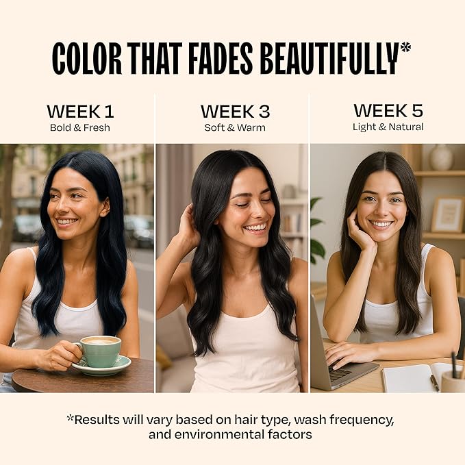 Overtone Semi Permanent Hair Color Conditioner Indigo Iris 8 oz Nourishing Damage-Free Color Depositing Mask for All Hair Types with Shea Butter &amp Coconut Oil Vegan &amp Cruelty-Free