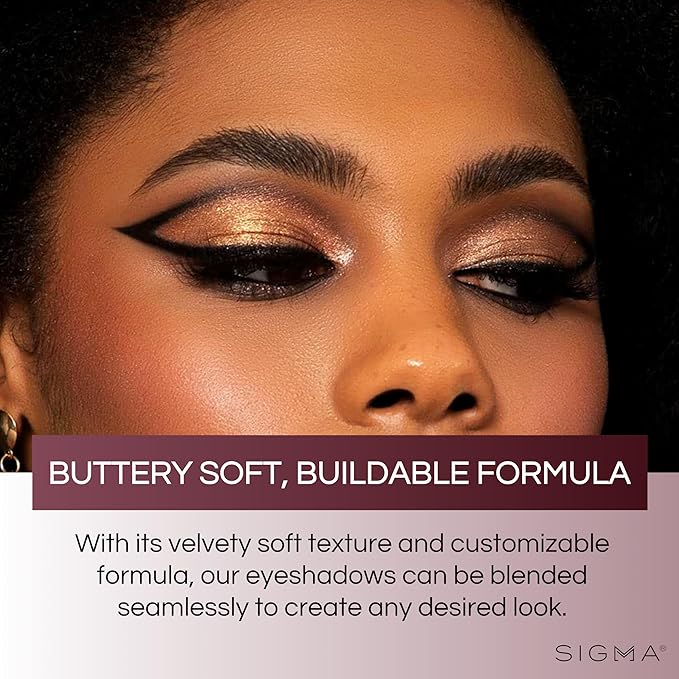 Sigma Beauty Cor-De-Rosa Eyeshadow Palette - 14 Warm Eyeshadow Shades in Matte Shimmer and Metalic Finishes - Highly Pigmented Vegan Eye Makeup Palette - Clean Beauty Products